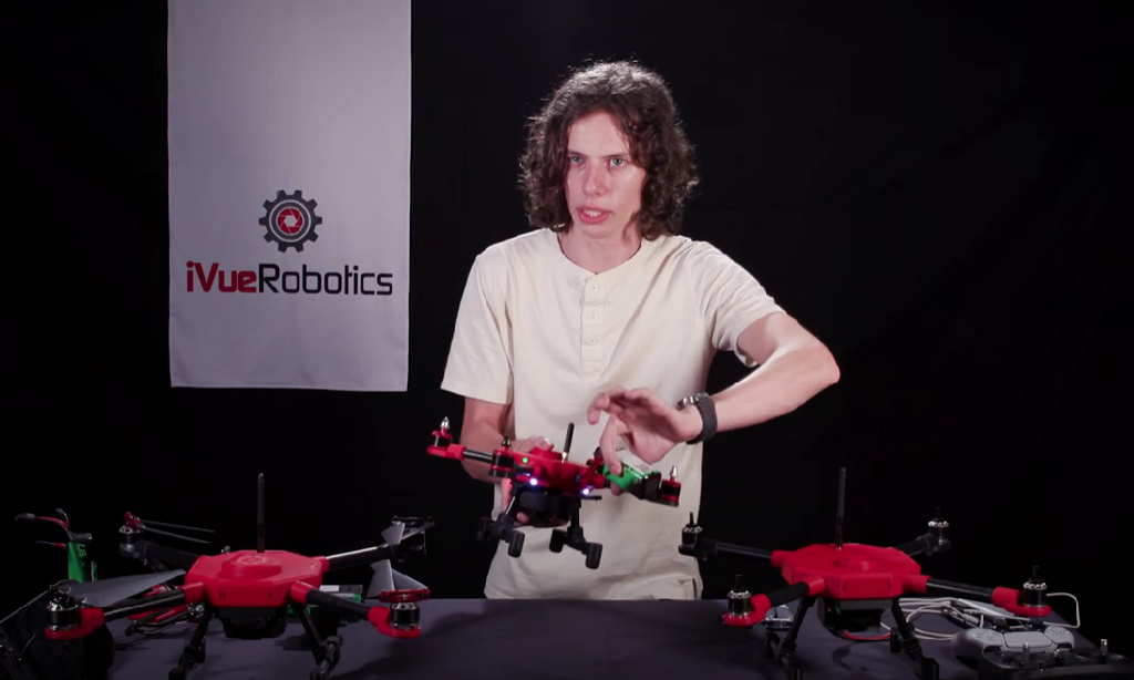 Jacob demonstrates the battery status